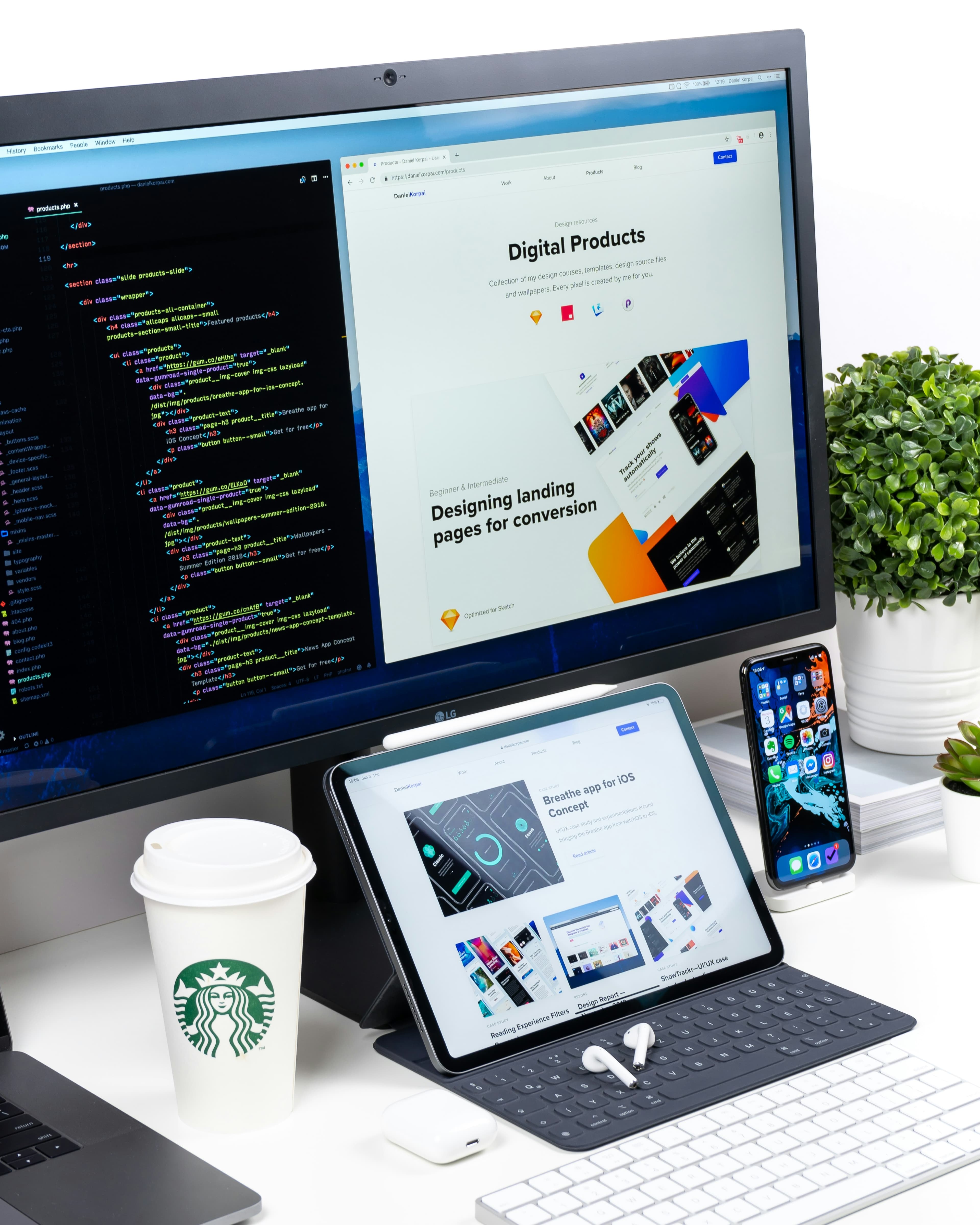 Modern web design example